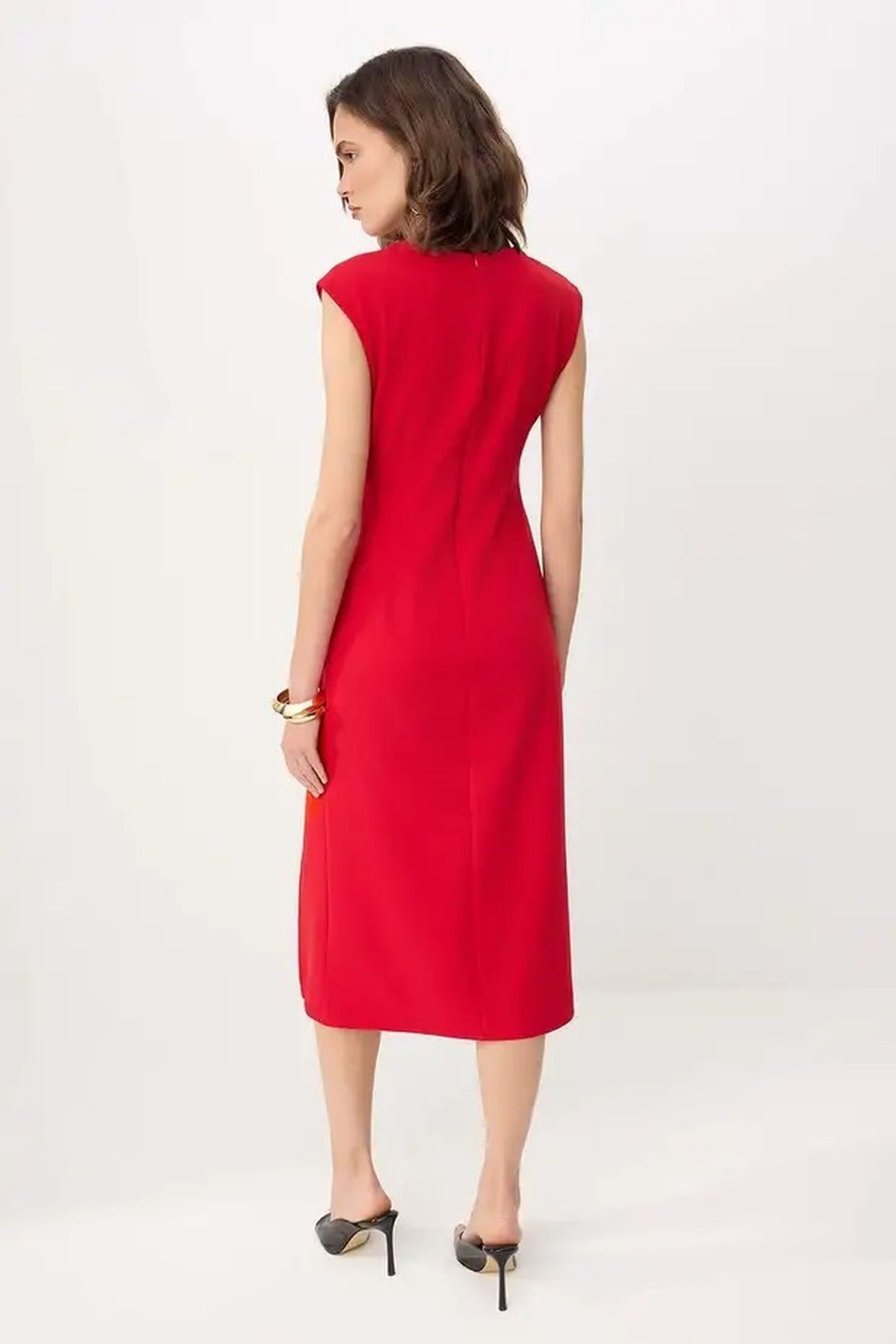 Tie Detail Sleeveless Midi Dress