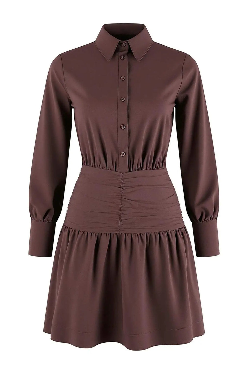 Mini Poplin Woven Dress with Waist Detail