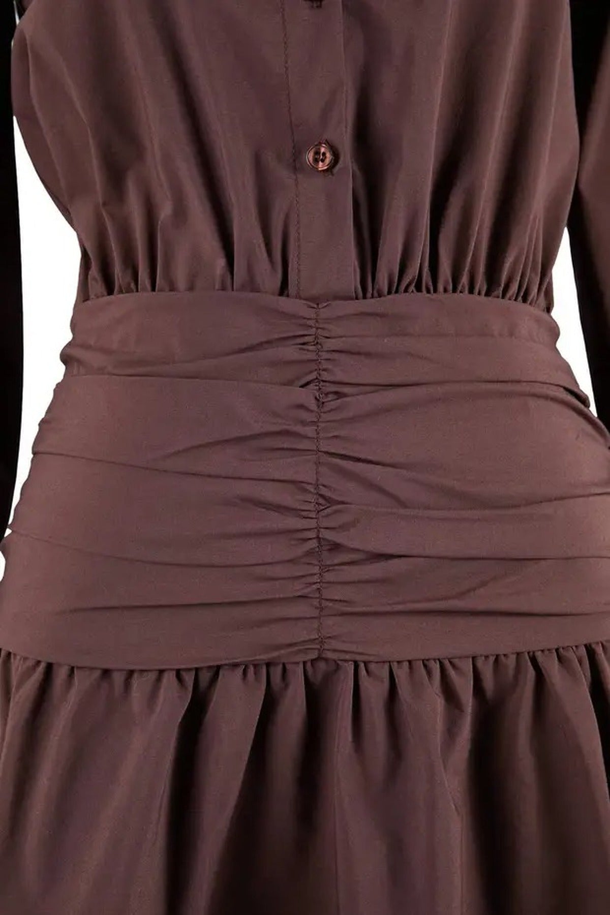 Mini Poplin Woven Dress with Waist Detail