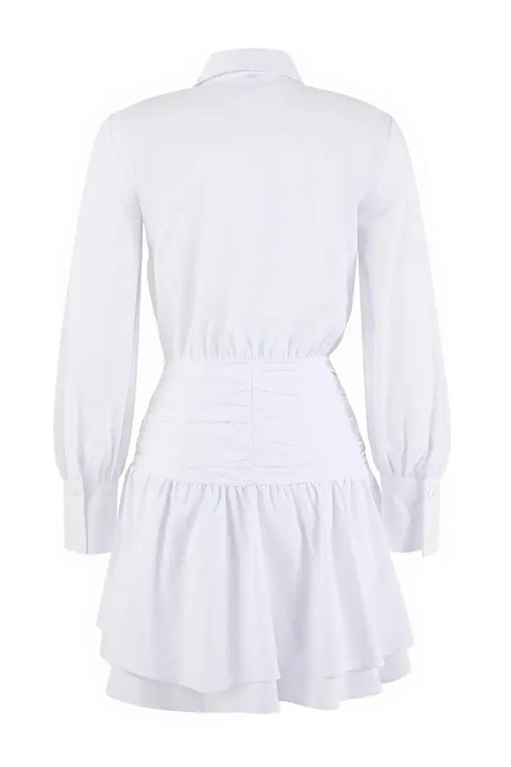 Mini Poplin Woven Dress with Waist Detail