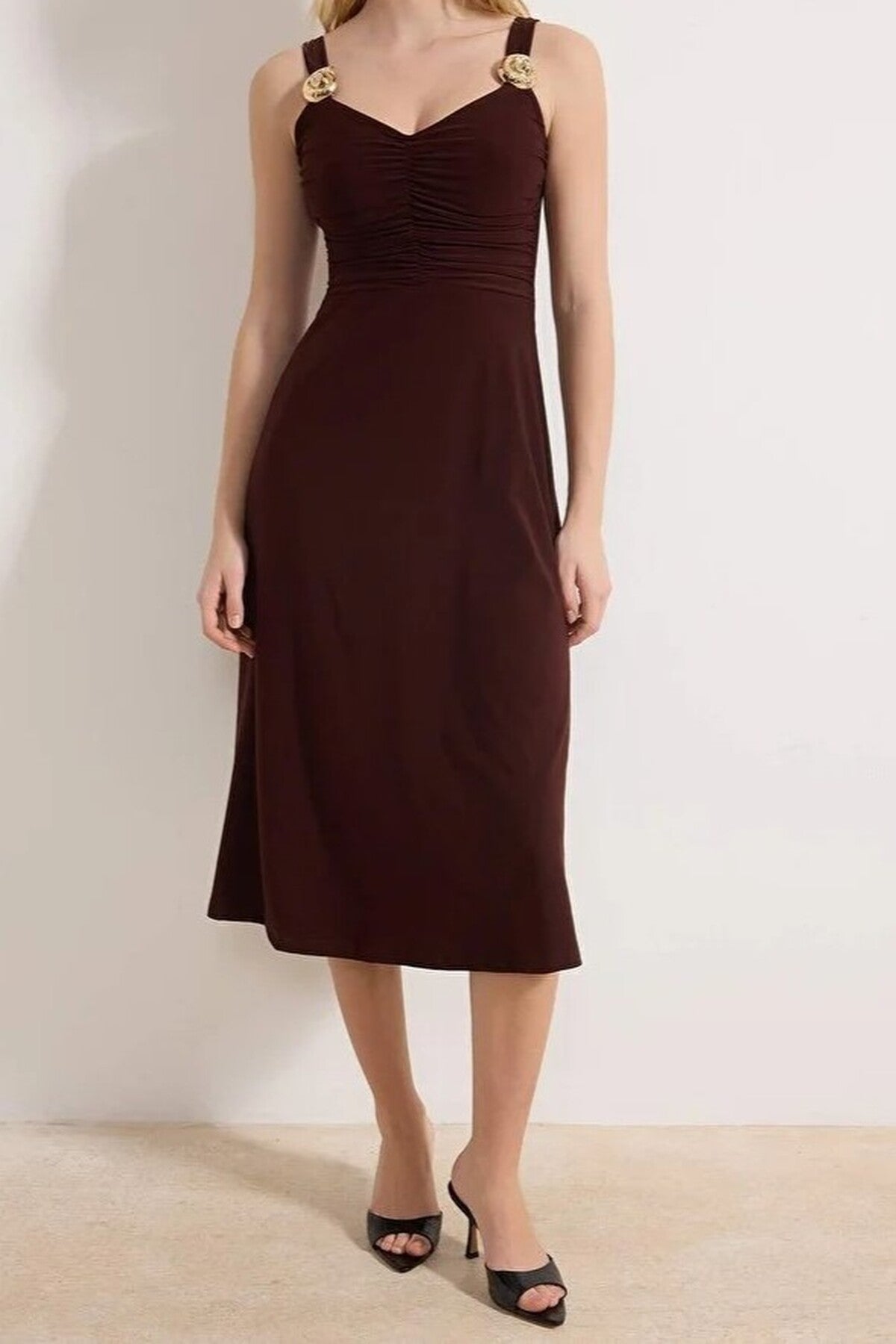 Bodycon Sweetheart Neckline Thick Straps Sleeveless Dress