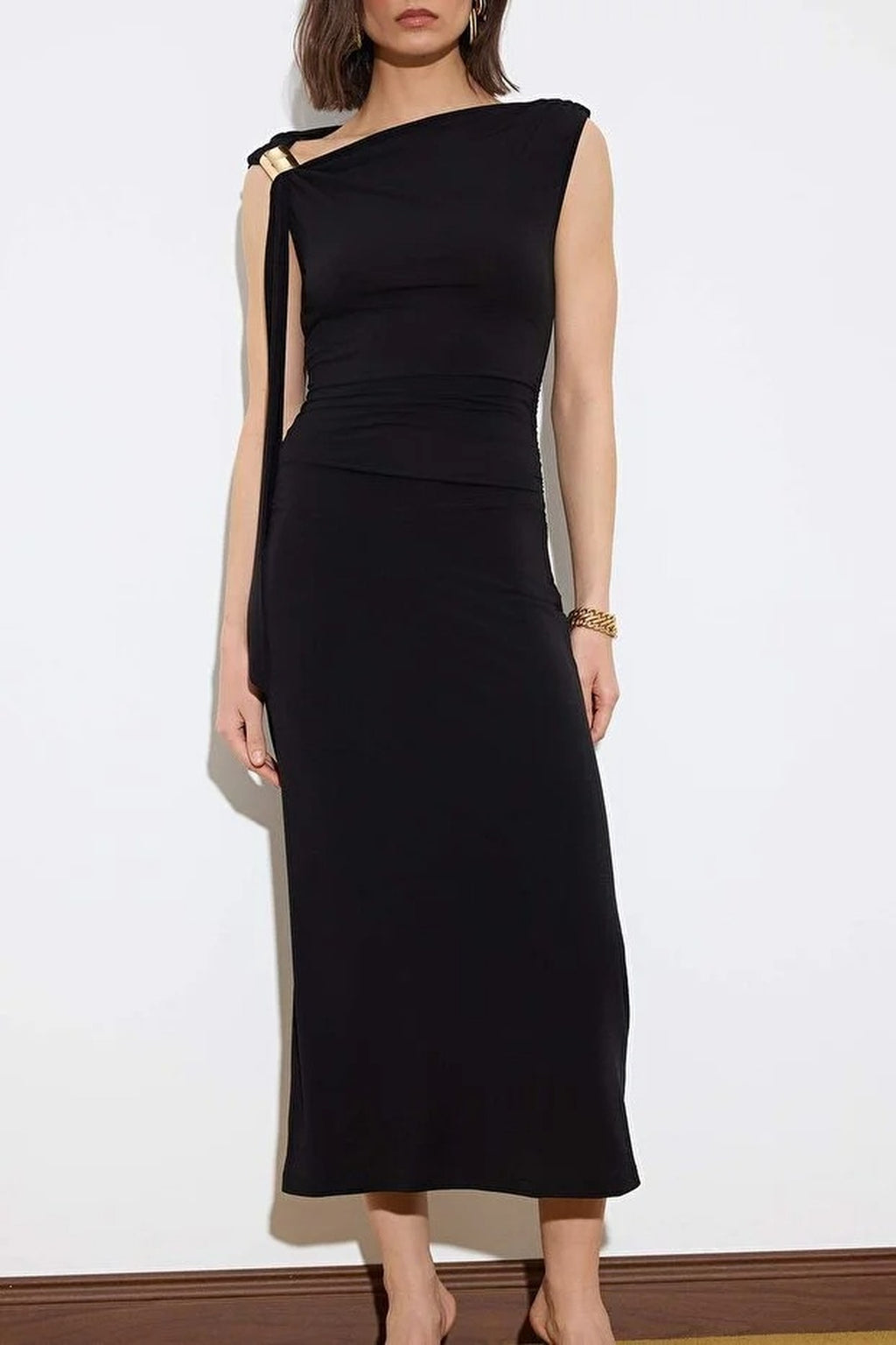 Bodycon Maxi Stretch Knit Dress