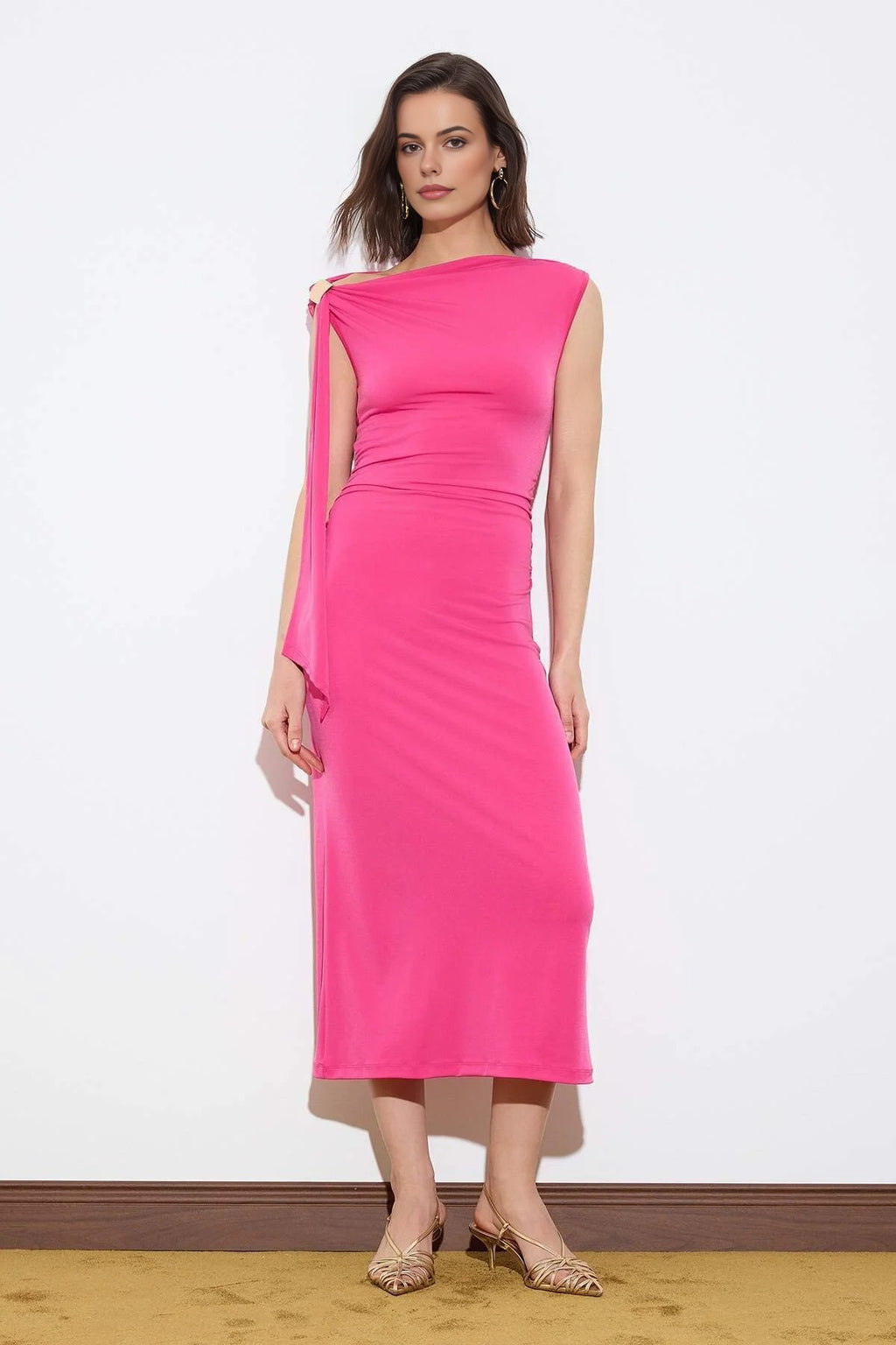 Bodycon Maxi Stretch Knit Dress