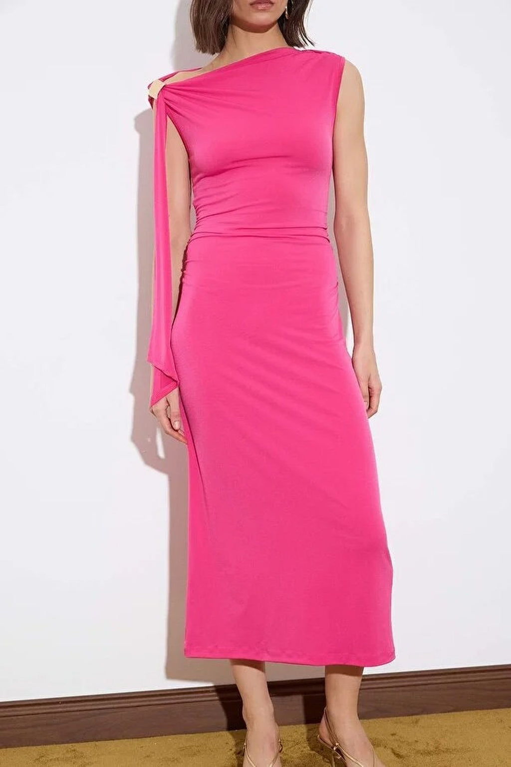 Bodycon Maxi Stretch Knit Dress