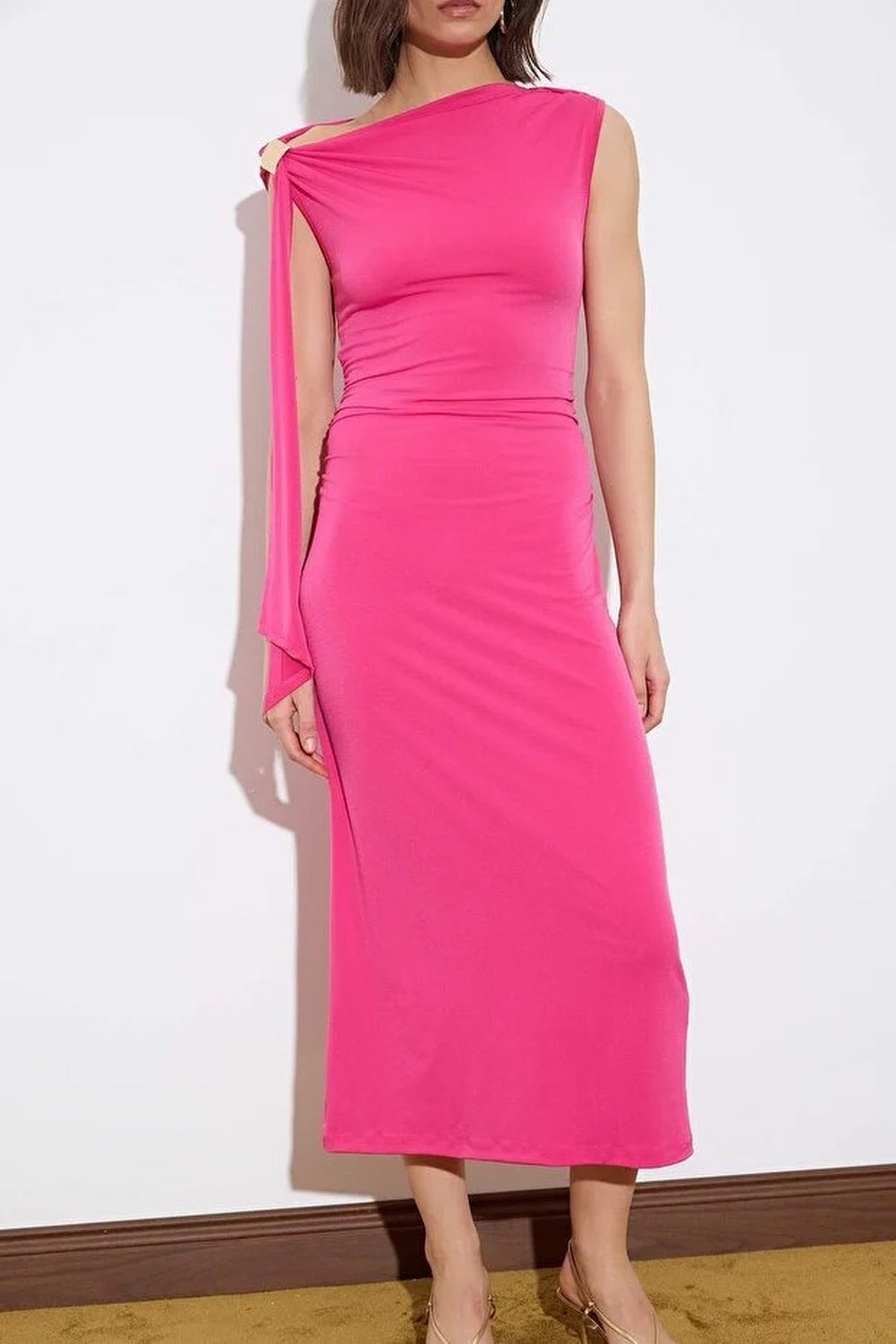 Bodycon Maxi Stretch Knit Dress
