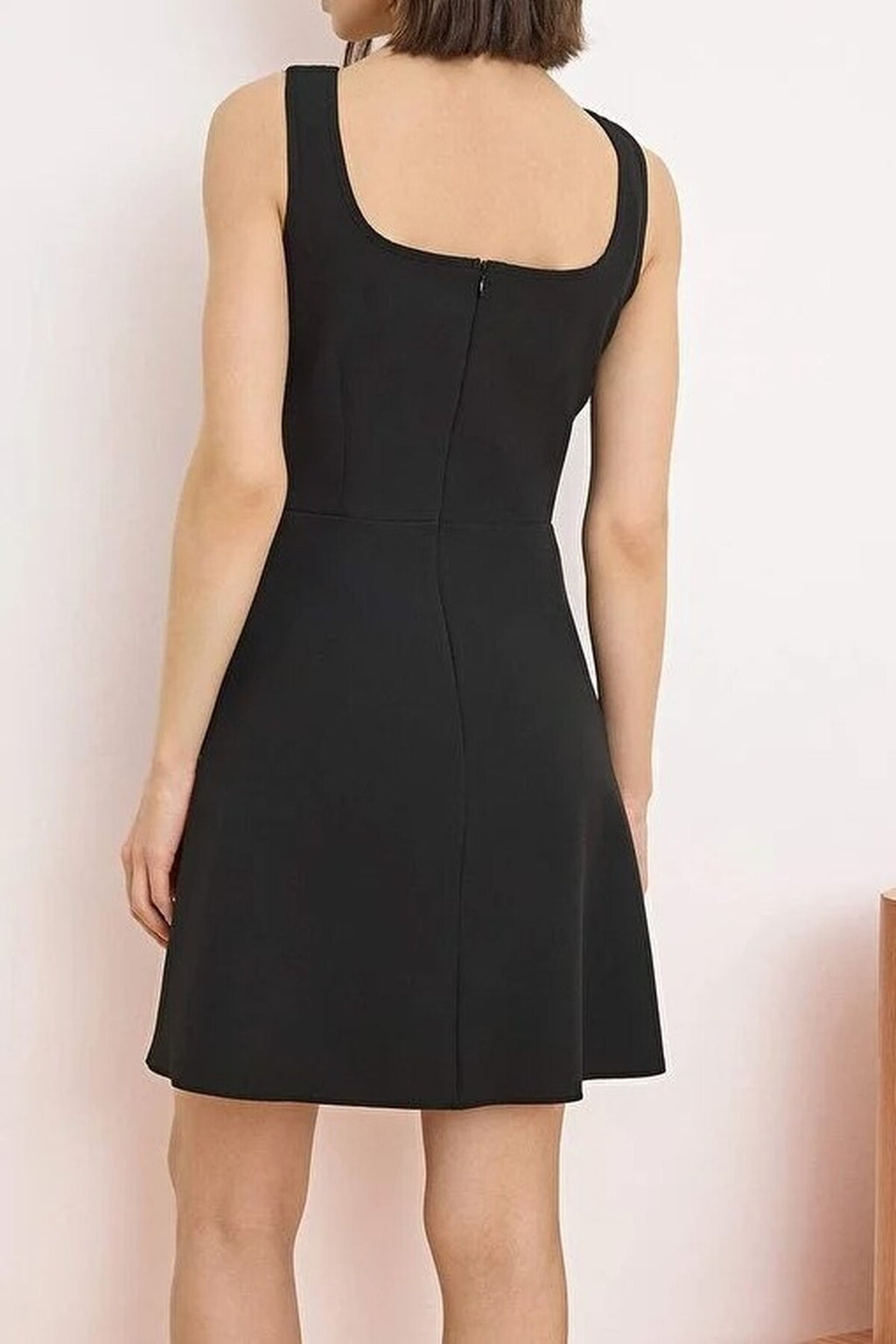 A-Line Short Stretch Woven Dress