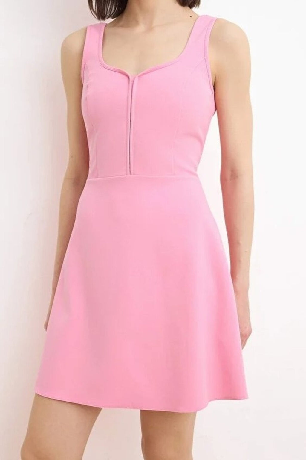 A-Line Short Stretch Woven Dress