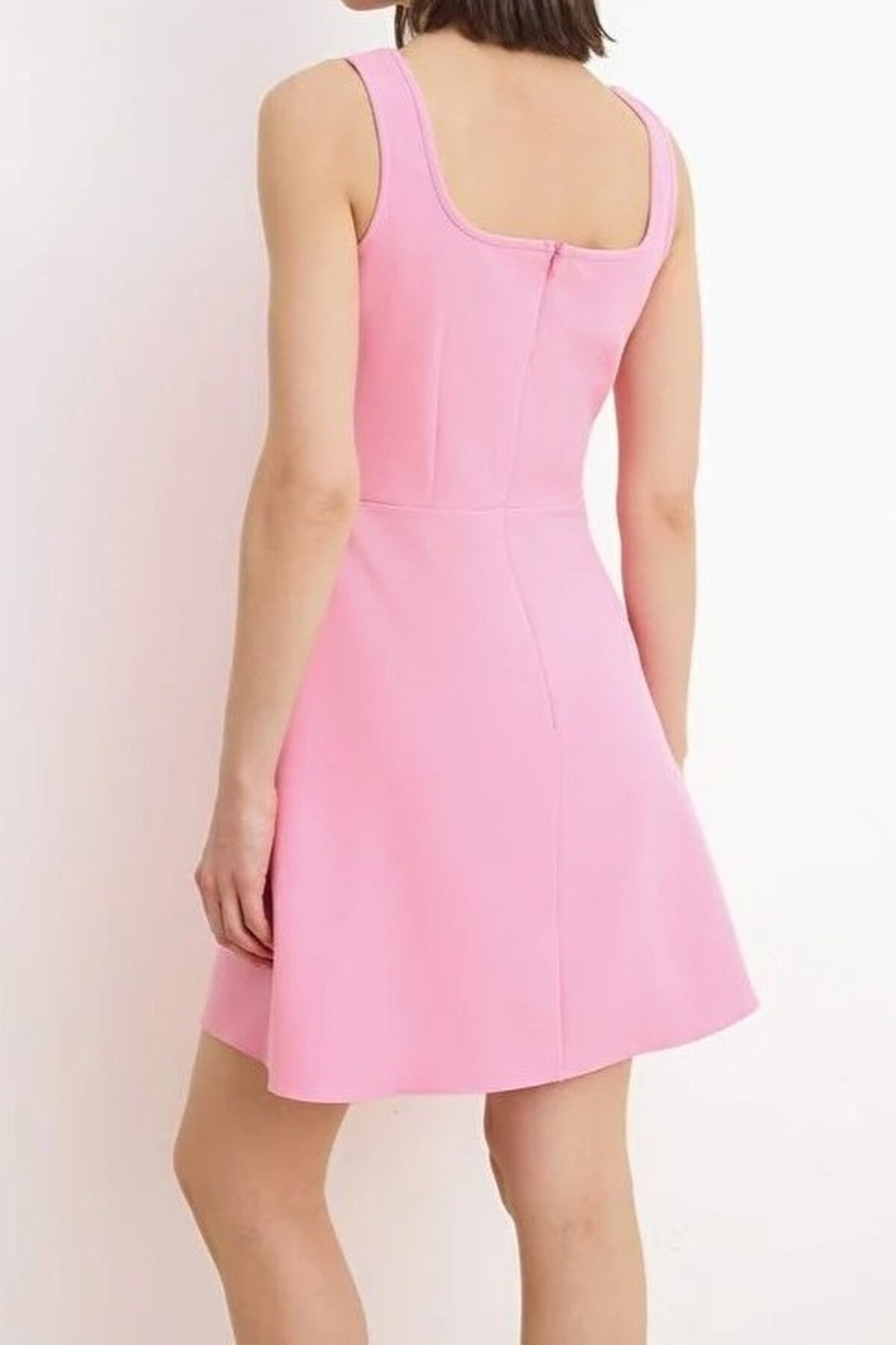 A-Line Short Stretch Woven Dress