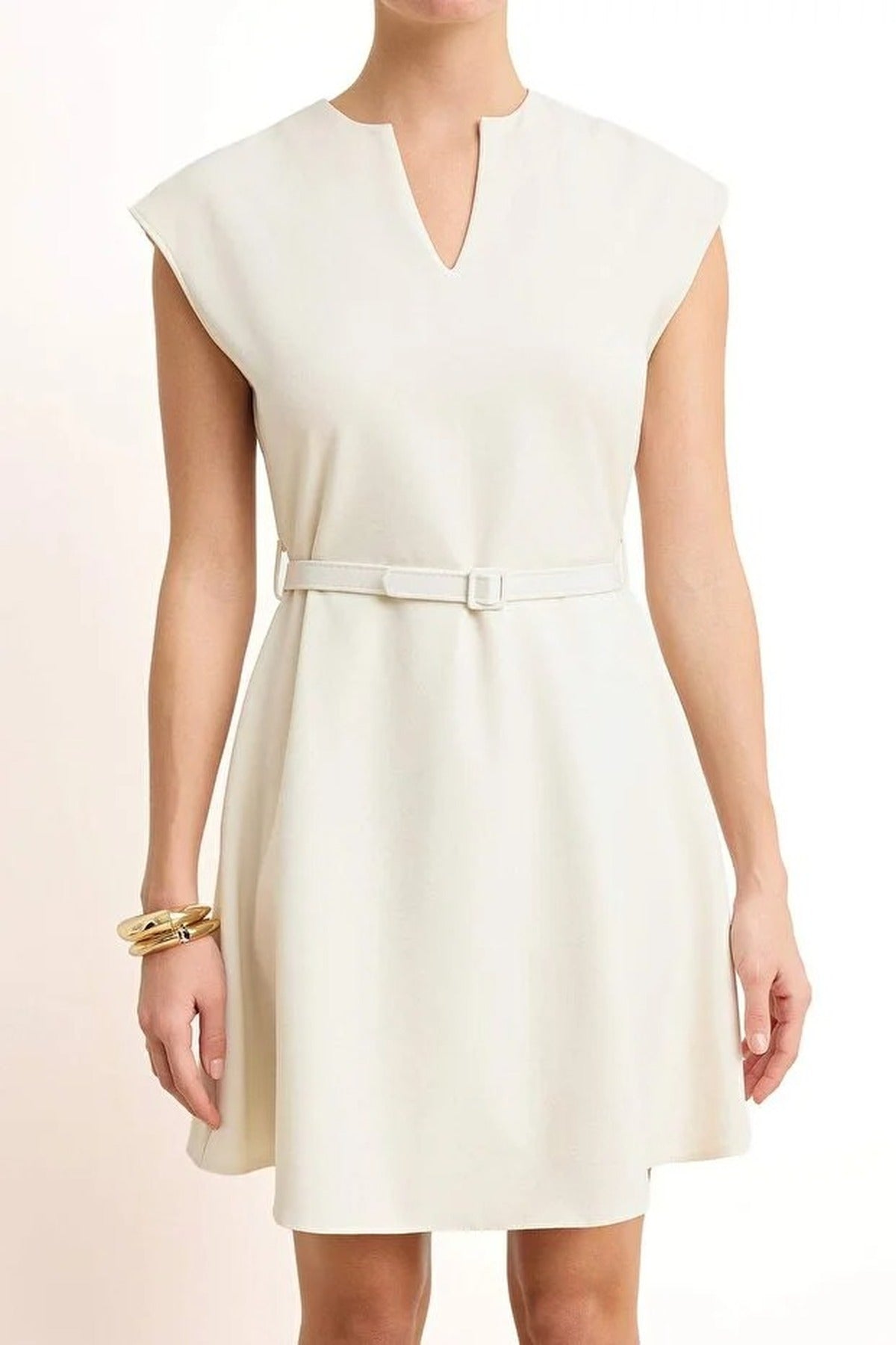 Mini Stretchy Woven Dress