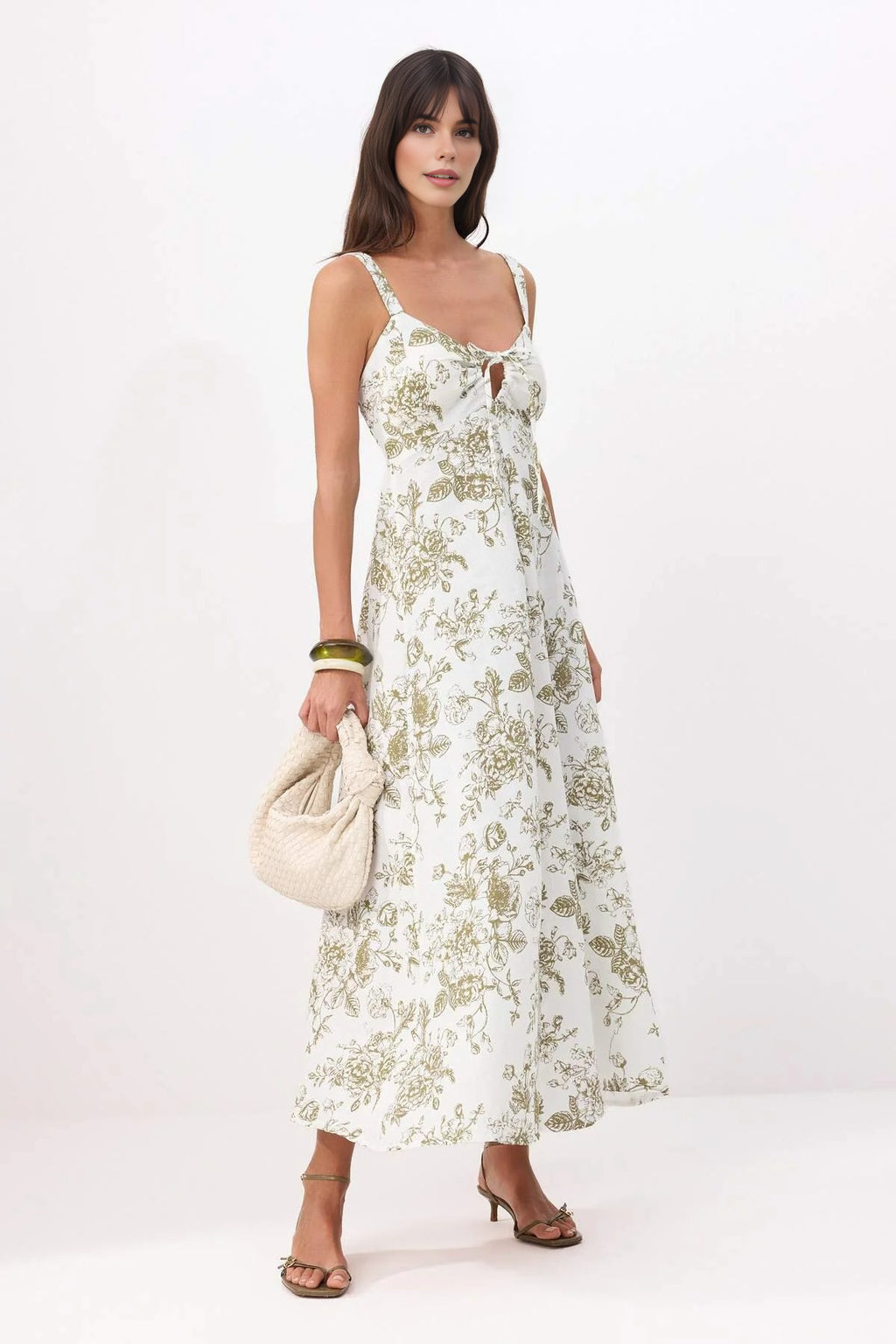 Linen-Look Woven Dress