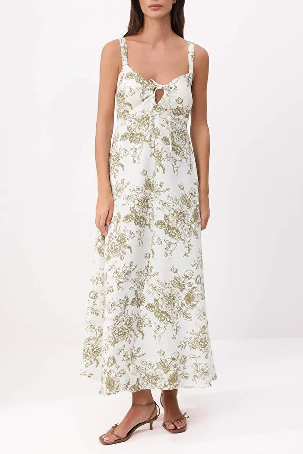 Linen-Look Woven Dress