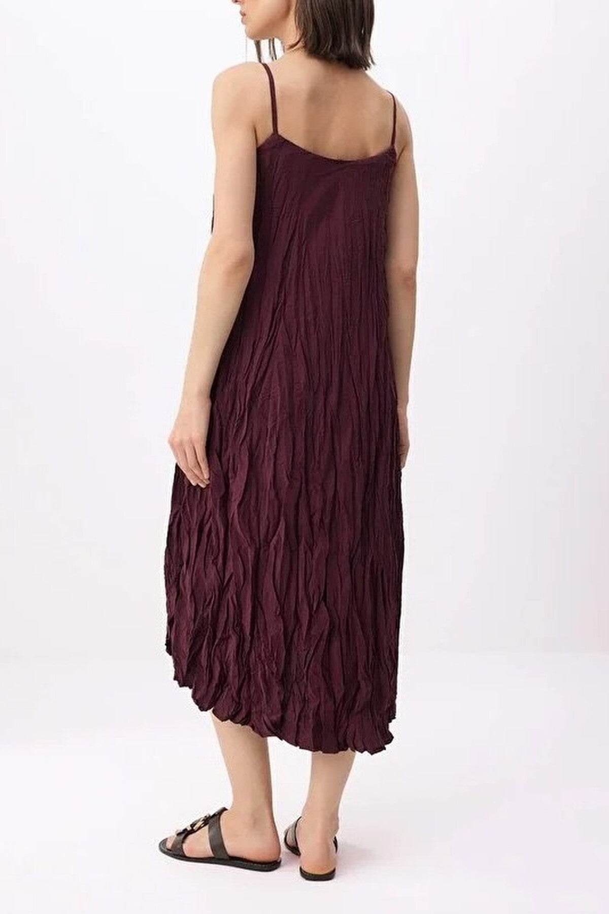 Crinkle Maxi Woven Dress