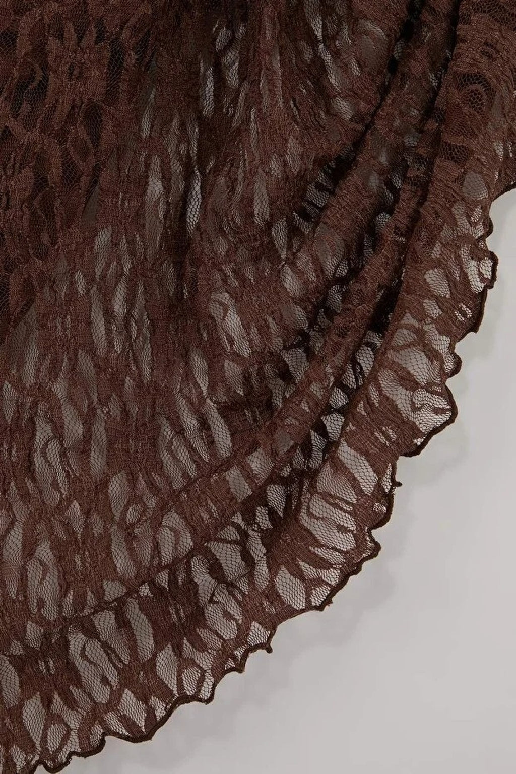 A-Line Belted Regular Waist Maxi Lace Knit Skirt