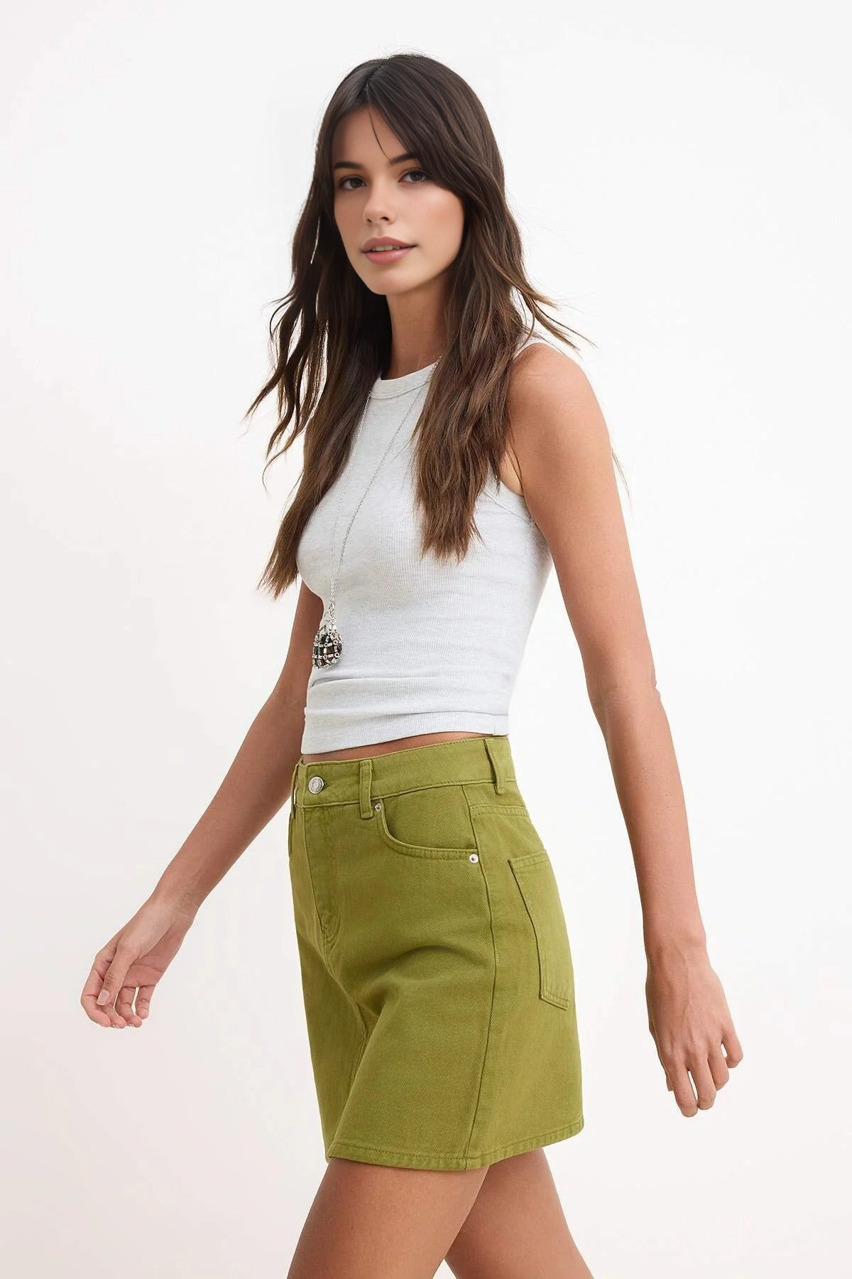 Mini Denim 100% Cotton Skirt