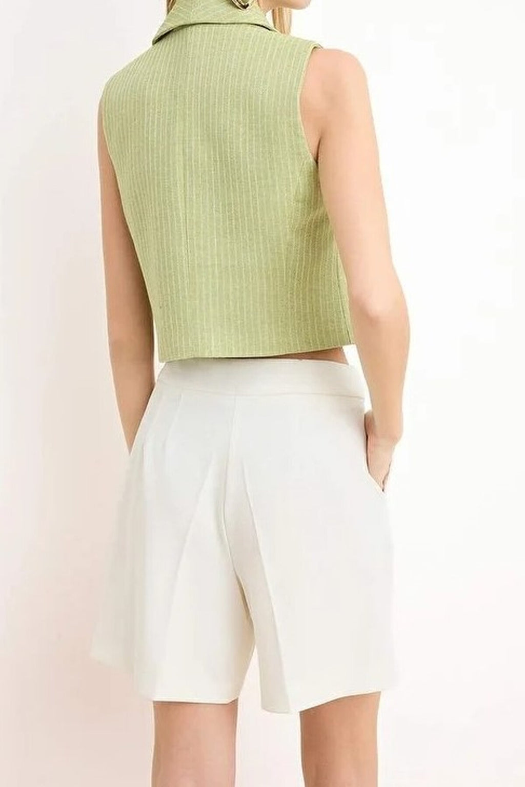 Lined Cotton Regular Vest with Accessory