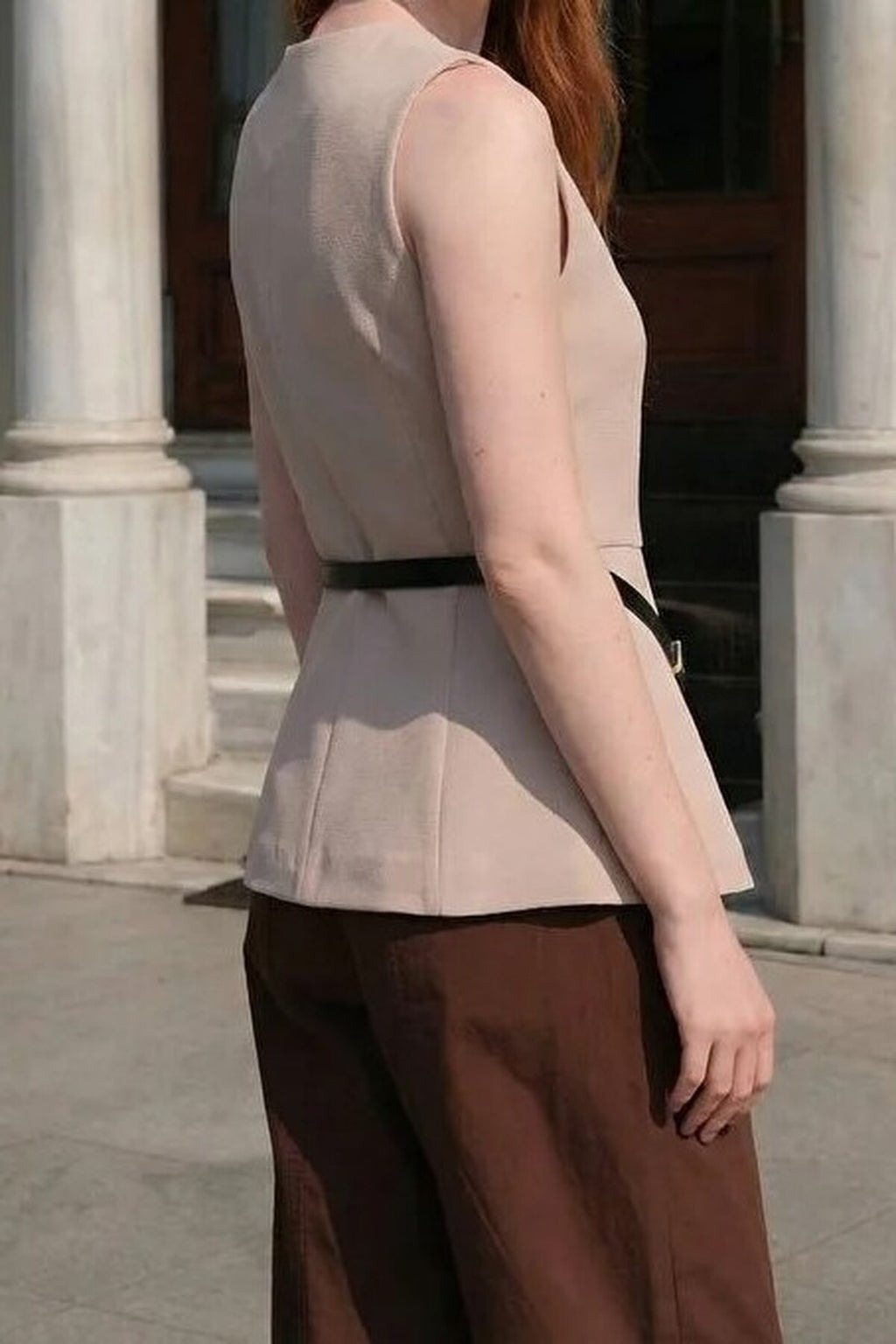 Fitted Belted Vest