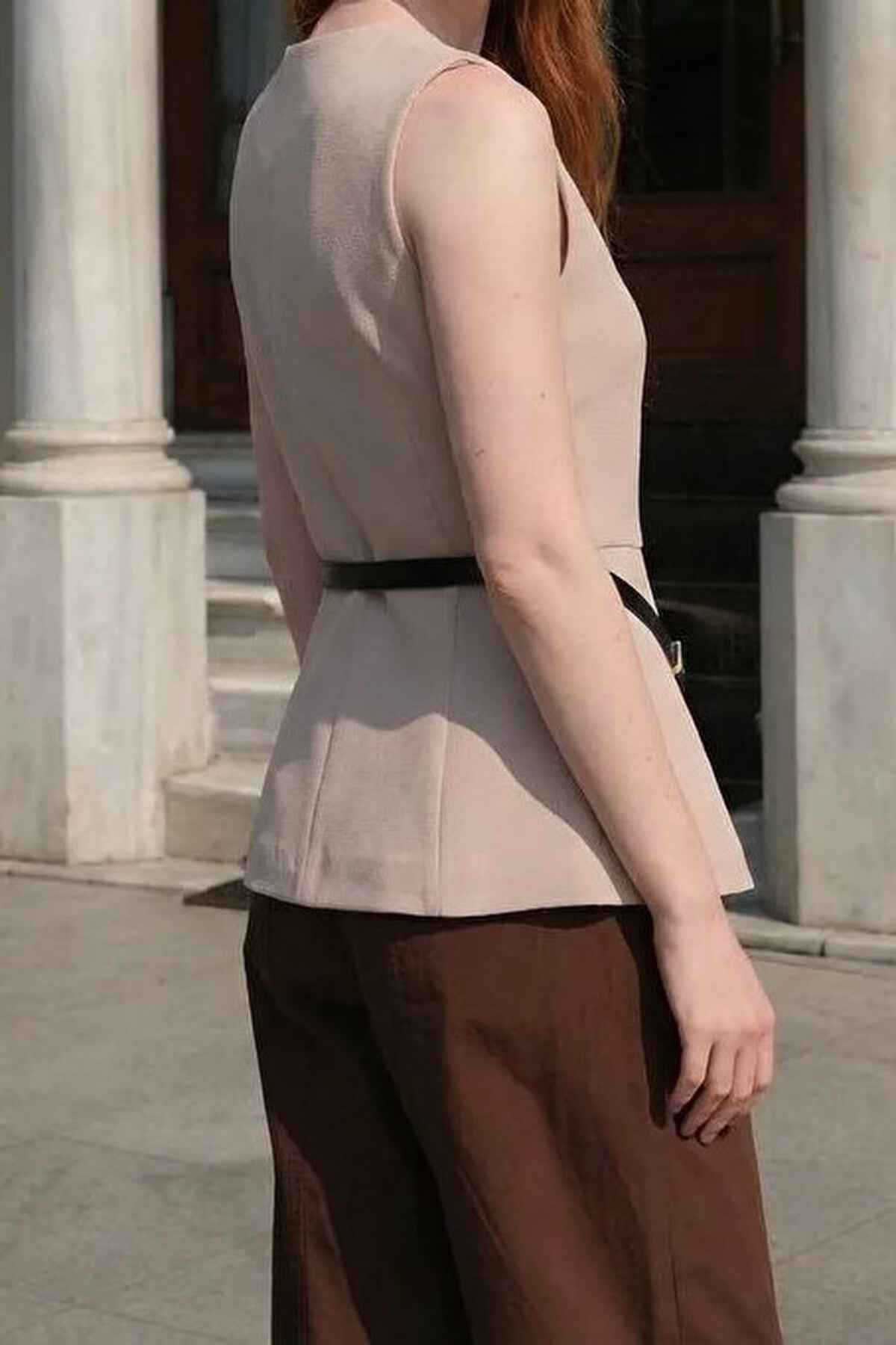 Fitted Belted Vest